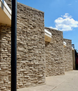 Mid Century Modern Brick facade