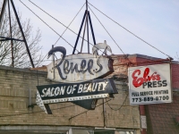 Renee's Salon of Beauty, Addison near Newcastle. Building is gone