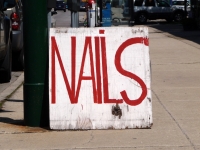 Nails on Clark. The S seems to have grown to fill the space