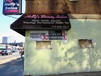 Holly's Beauty Salon, Broadway at Winnemac. Gone