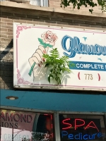 Glamour Nails, Broadway near Thorndale. Still there as of 2024.