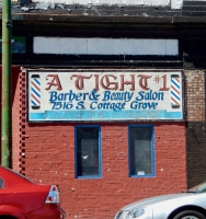 A Tight #1 Barber & Beauty Salon, Cottage Grove near 75th Street. Gone