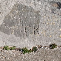 FK. Chicago lakefront stone carvings, Calumet Park. 2020