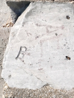 B, CA.  Chicago lakefront stone carvings, Calumet Park. 2024