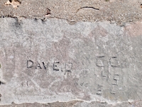 Dave R, Brian, Dan, CC L/S SL. Chicago lakefront stone carvings, Calumet Park. 2024