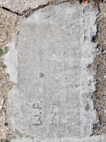 Heart with J+S, W.P., Marsh, TT. Chicago lakefront stone carvings, Calumet Park. 2024