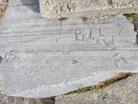 Bill, John K., WIM, D.S. Chicago lakefront stone carvings, Calumet Park. 2019