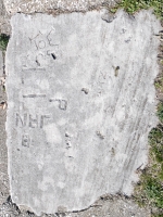 Jan, E, P, P, Joe, ZUP, LI, M. Chicago lakefront stone carvings, Calumet Park. 2024