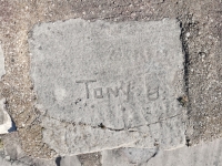 CM, Tony B., D.H. Chicago lakefront stone carvings, Calumet Park. 2024