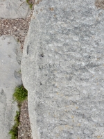 Eugene. Chicago lakefront stone carvings, Calumet Park. 2019