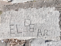 EL, DS, A.R.. Chicago lakefront stone carvings, Calumet Park. 2024