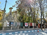 Fake fairy chimneys, gift shop at  Sultanhanı Caravanserai.