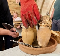 Old Greek House Restaurant, Mustafapaşa. Fancy preparation for a stew.