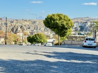 Town and weird rock formations