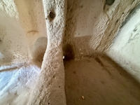 The juice drained through the hole inthe right chamber into the catch basin to the left. Zelve Open Air Museum, a UNESCO site with former cave dwellings, chapels and more.