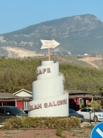 Sign for a wedding hall, Hacıveliler