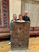 Janet, Janet and Bill with our new carpet. Sultanköy rugs, Çamlık