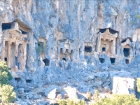 Ancient Lycian cliff tombs, Dalyan