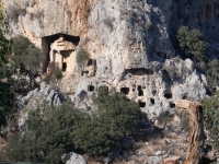 Ancient Lycian cliff tombs, Dalyan