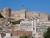 Byzantine fortress above the Basilica of St. John, Ephesus