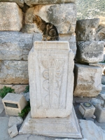 Cat and caduceus, Ephesus