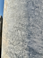 Pillar with gladiatorial graffiti, Perge