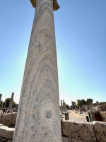 Graffitied pillar, Perge.