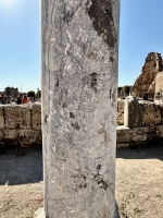 Graffitied pillar, Perge.