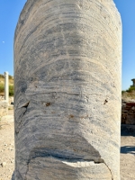 Cross graffiti on a pillar, Perge.