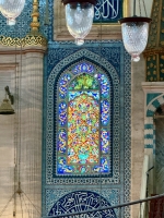 Stained glass at Süleymaniye Mosque, Istanbul