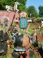 Clown figure in Jack Barker\'s yard