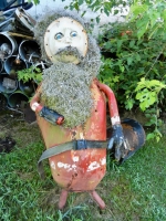 Bearded man in Jack Barker\'s yard