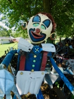 Clown in Jack Barker\'s yard