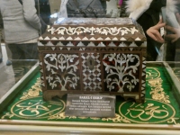 This box is believed to contain Muhammad's beard. Mevlâna Museum, Konya.