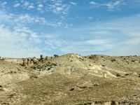 Cappadocian landscape with hoodoos.