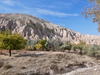 Cappadocia's rugged landforms.