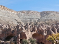 Cappadocia's rugged landforms, getting weirder.