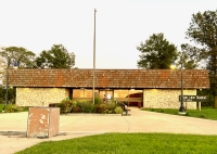 Main Line Station rest area. ⁨Buckley⁩, ⁨Illinois⁩, ⁨2021