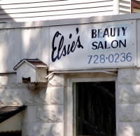 Elsie's Beauty Salon, Montrose Avenue near Lincoln. Gone