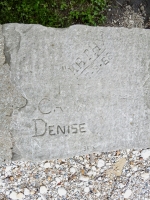 "Kathy" 7-3-66, CA, Denise, Sue. Chicago lakefront stone carvings, between 45th Street and Hyde Park Blvd. 2019