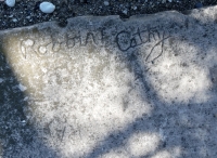 Robbin + Cathy. Chicago lakefront stone carvings, between 45th Street and Hyde Park Blvd. 2018