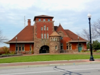 Downtown Muskegon is pretty much empty on the weekend, but the architecture remains spectacular. Old Union Station, Muskegon, Michigan