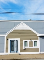 Embedded facade. Weber Lumber, Muskegon, Michigan.