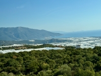 Fields of greenhouses