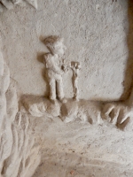 Interior figure with stick, Le Palais Idéal du Facteur Cheval, Hauterives, France