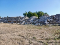 Roman stadium, Perge. This view shows the arches on which the seats were built, as visible to the left.