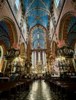 The 14th century St. Mary's Basilica in Krakow. The Poles knew how to do baroque.