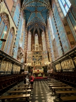 The 14th century St. Mary's Basilica in Krakow. The Poles knew how to do baroque.