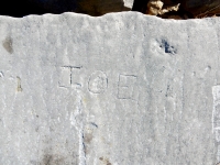 Joe. Chicago lakefront stone carvings, Rainbow Beach. 2019