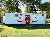 Hot dog wagon, Horner Park, Chicago. 2024